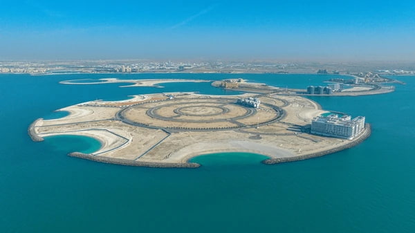 Al Marjan Island resort view in Ras Al Khaimah